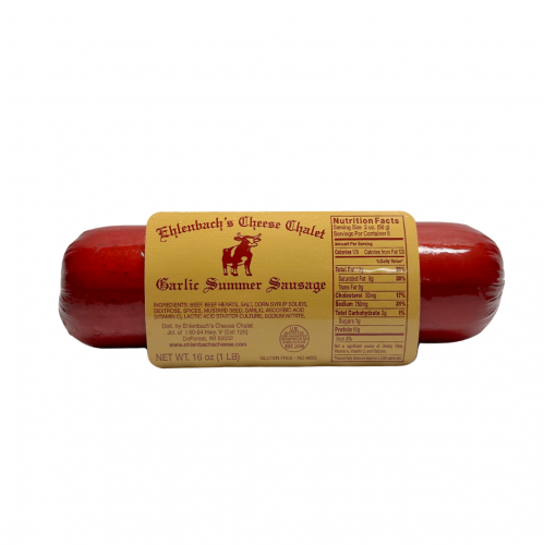 Ehlenbach Beef Sausage, Garlic, 1 lb.